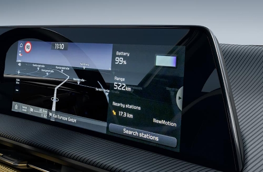 Nowoczesny system nawigacji w kia ev6
